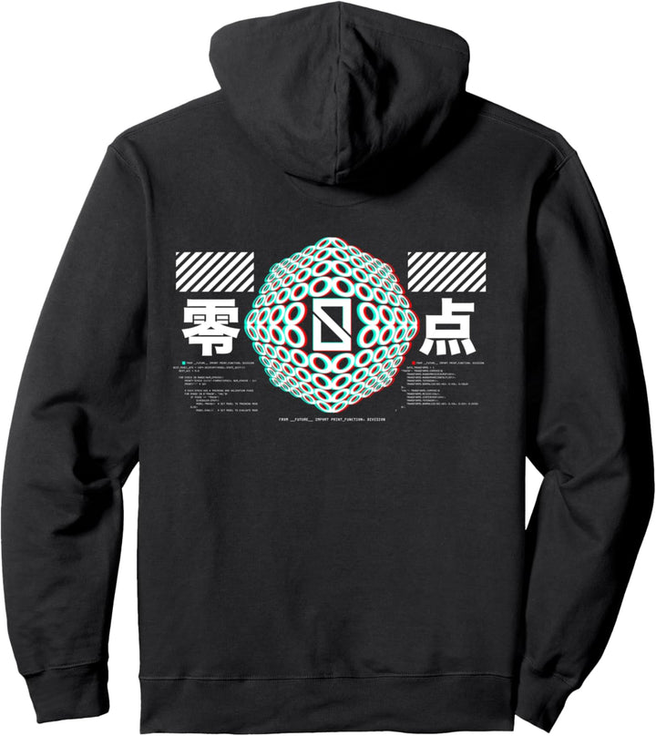 Zero Point / Cyberpunk Tokyo Japan Collection Pullover Hoodie