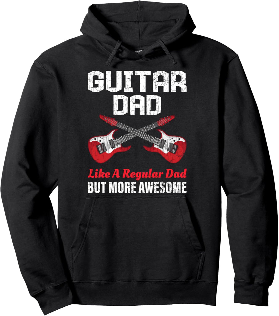 Gitarre Papa Lustige Gitarrist Vatertag Grafik Pullover Hoodie
