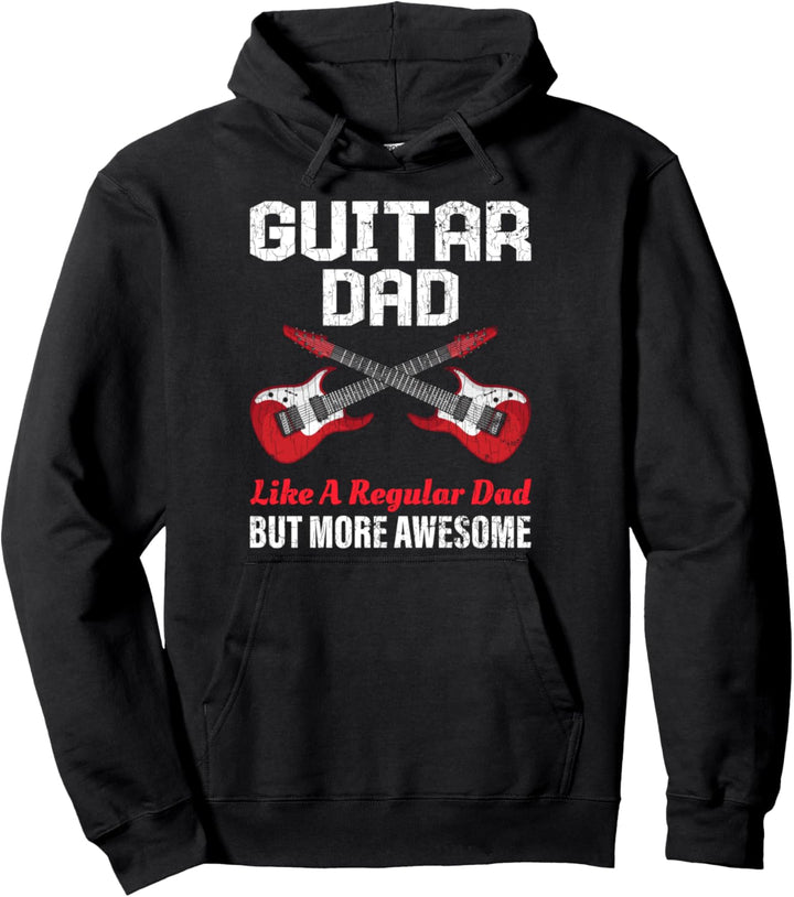 Gitarre Papa Lustige Gitarrist Vatertag Grafik Pullover Hoodie