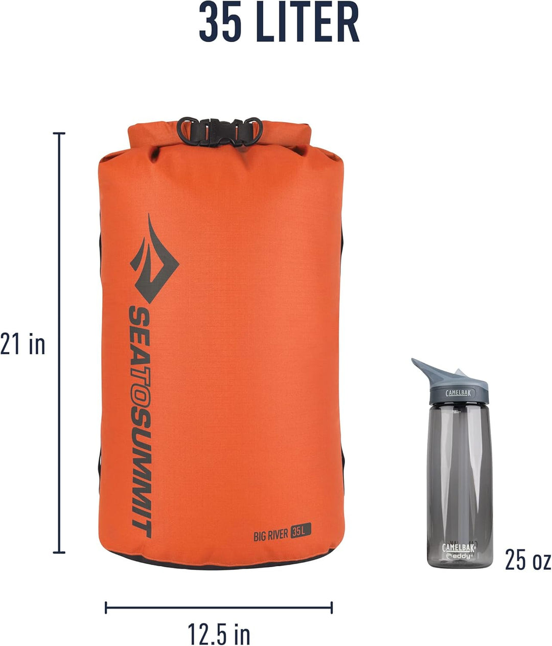 Sea to Summit Big River Dry Bag Packsack Beutel Packtasche 35l Orange-red, 35l Orange-red