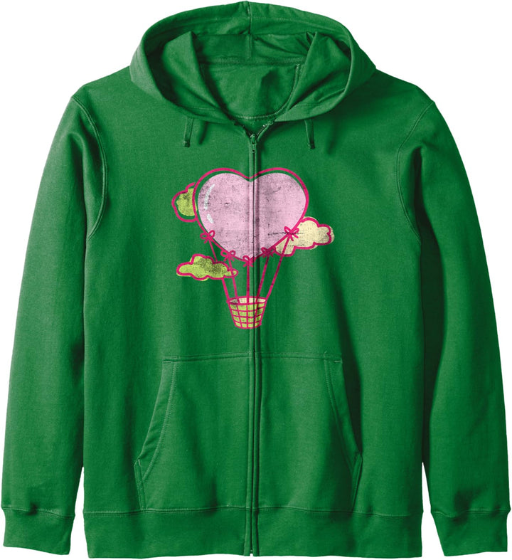 Lustige Heissluft-Herzballon-Design-Ballonfahrt Kapuzenjacke