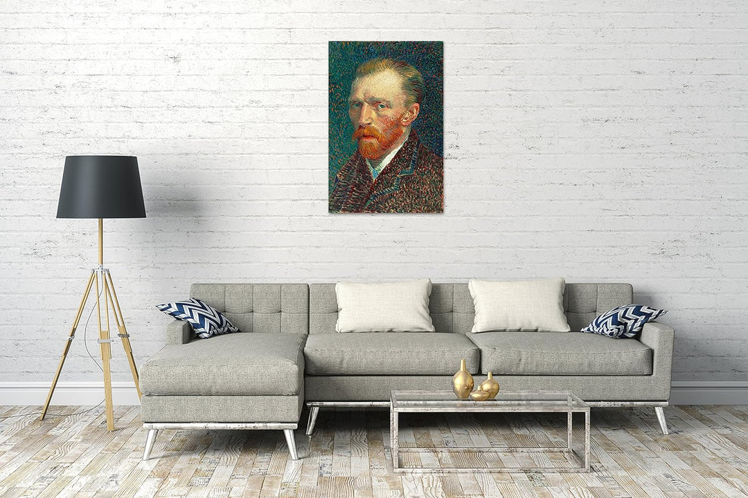 Printed Paintings Leinwand (60x80cm): Vincent Van Gogh - Selbstbildnis 60x80 cm, 60x80 cm
