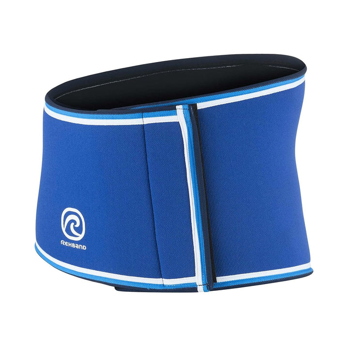 Rehband Rx Original Rückenbandage, 1 Stück, Rückenstütze 7mm Neopren, Fitness Rückengurt Blau M, Bla
