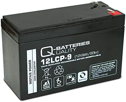 Q-Batteries 12LCP-9 / 12V - 9Ah Blei Akku Zyklentyp AGM - Deep Cycle VRLA