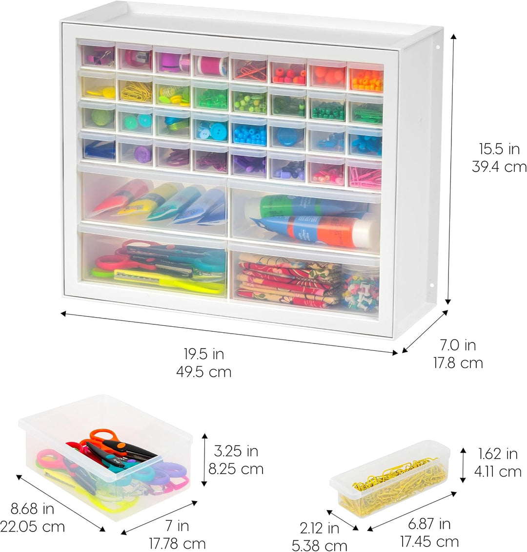 IRIS USA Craft Schrankaufbewahrung, Schrauben-Organizer, Hardware-Aufbewahrungs-Organizer, Schrank m
