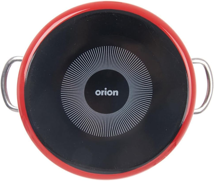 orion group Emaille Kochtopf 4 l Ø 22 cm – Praktischer Kochtopf mit ergonomischen Griffen – Für alle
