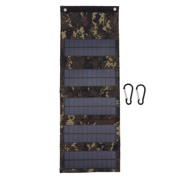 Jeanoko 50W Tragbare Solarpanel-Tasche Monokristallines Silizium 5 Faltbarer Solarpanel-Fall Solarfa
