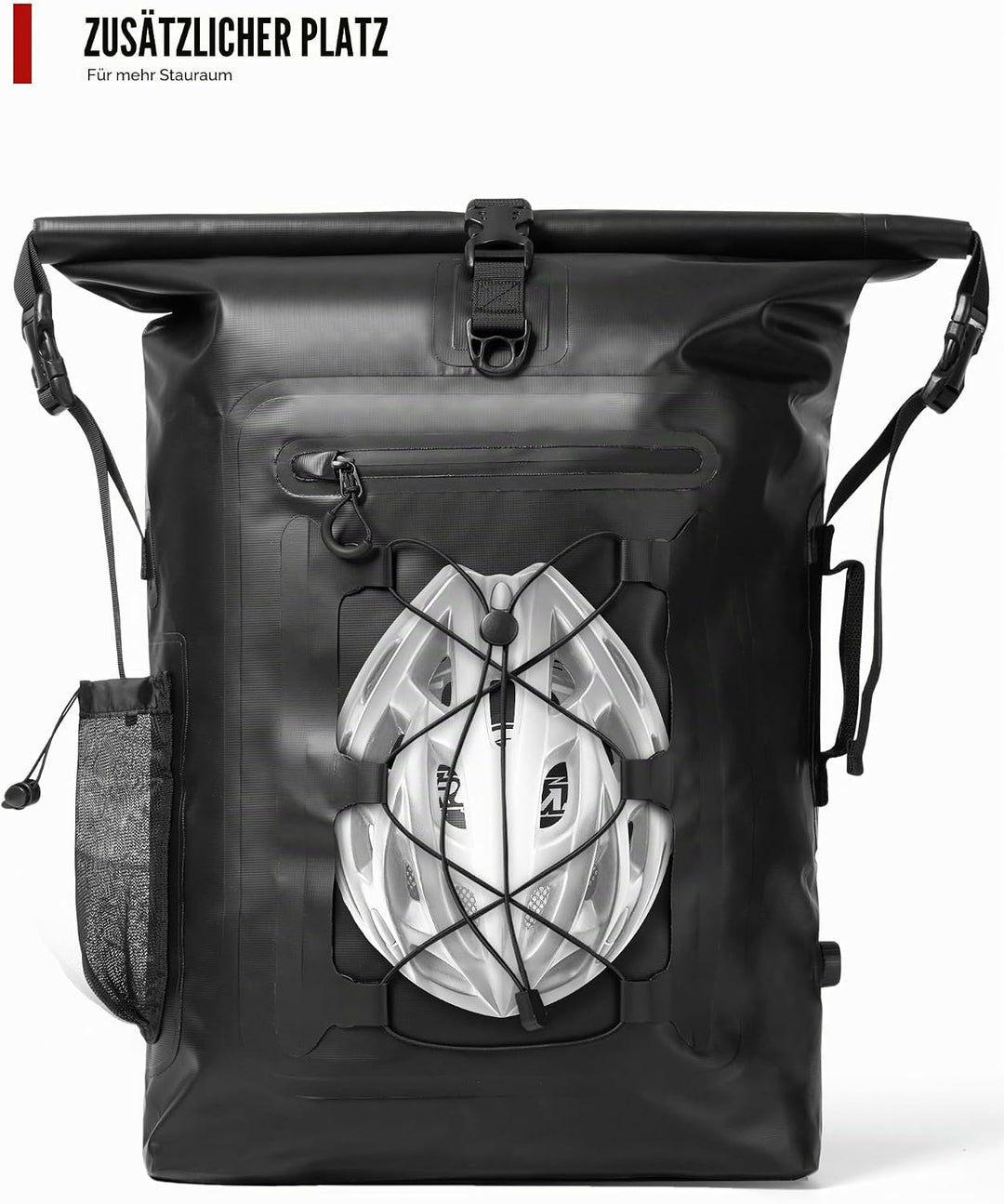 Wasserdicht Motorrad Rucksack 40L Verwendet Werden Rolltop Rucksack mit abnehmbaren Schultergurten P
