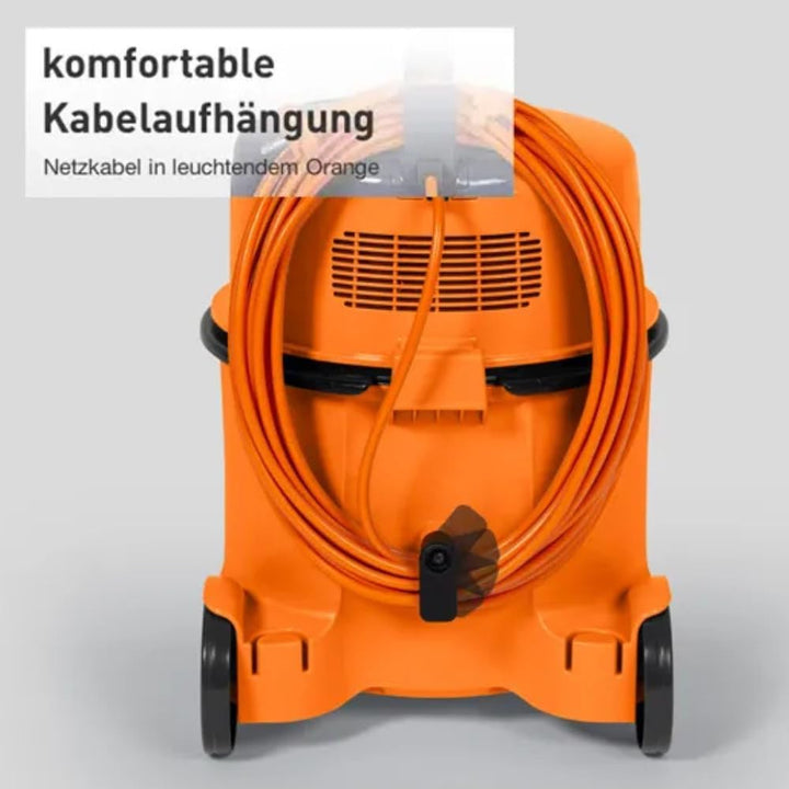 Hitachi Bodenstaubsauger CV-400 PRO OR 880 W beutellos, 13 m Aktionsradius, Möbel- und Kantenschutz,