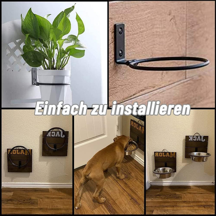 Anyingkai Blumentopf Wandhalterung,Faltbarer Blumentopfhalter Wand,Outdoor Blumentopfhalter Wand, Bl