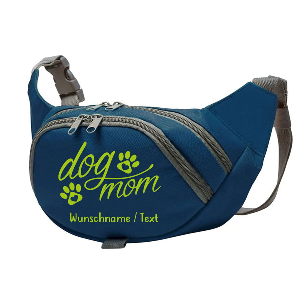 Tierisch-tolle Geschenke Dog Mom Bauchtasche Leckerlie -Tasche mit Wunschnamen personalisiert | Hund