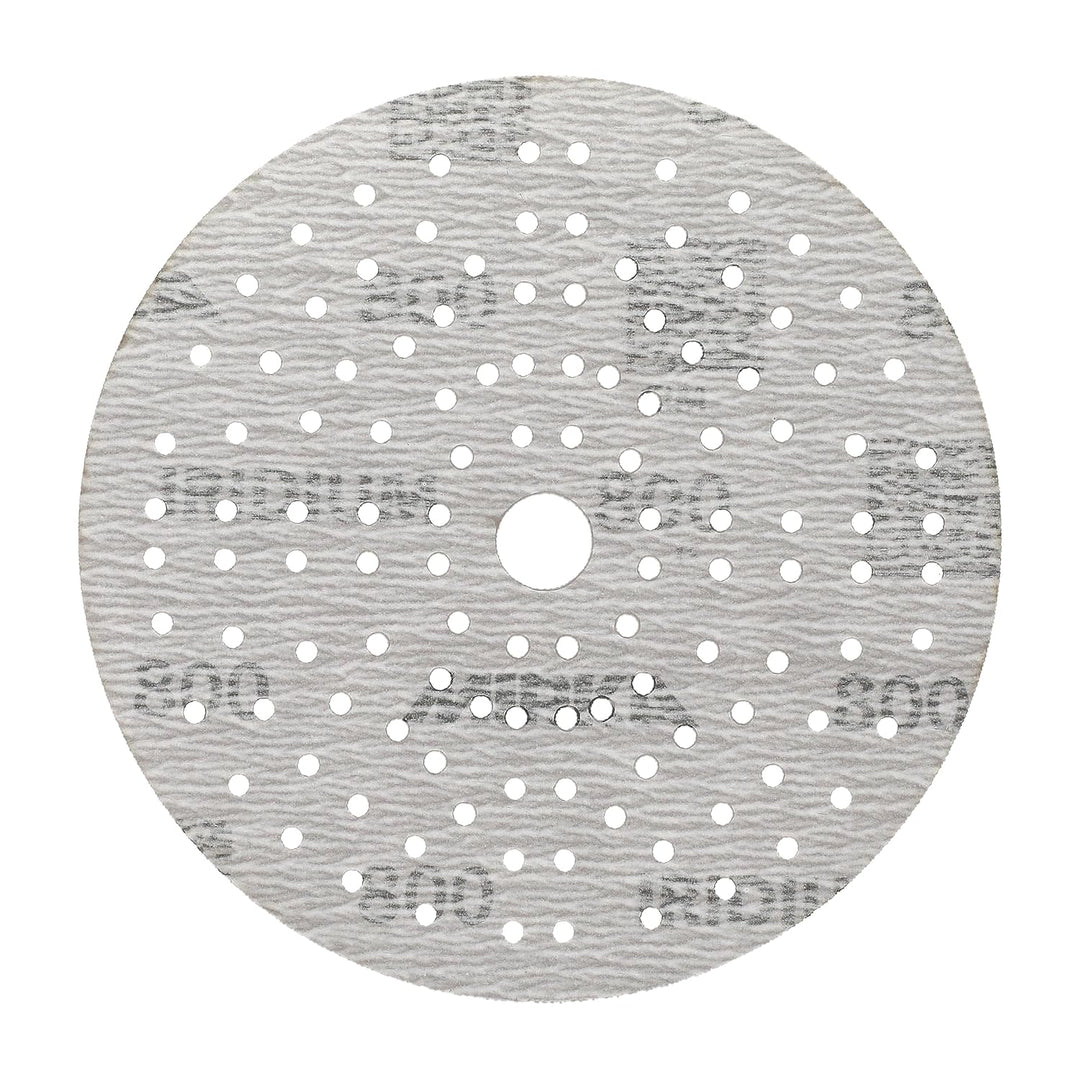 Mirka Iridium Premium-Schleifpapier Ø 150mm Klett 121-Loch, Korn 800, 50 Stk/Zum Schleifen von Lack,