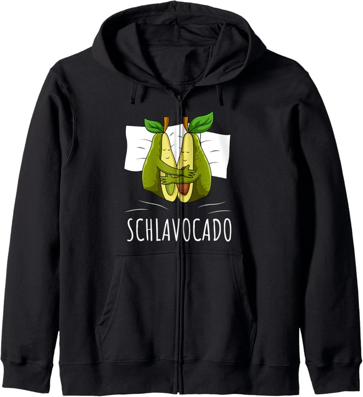 Avocado Schlafshirt Schlavocado Schlafanzug Kapuzenjacke