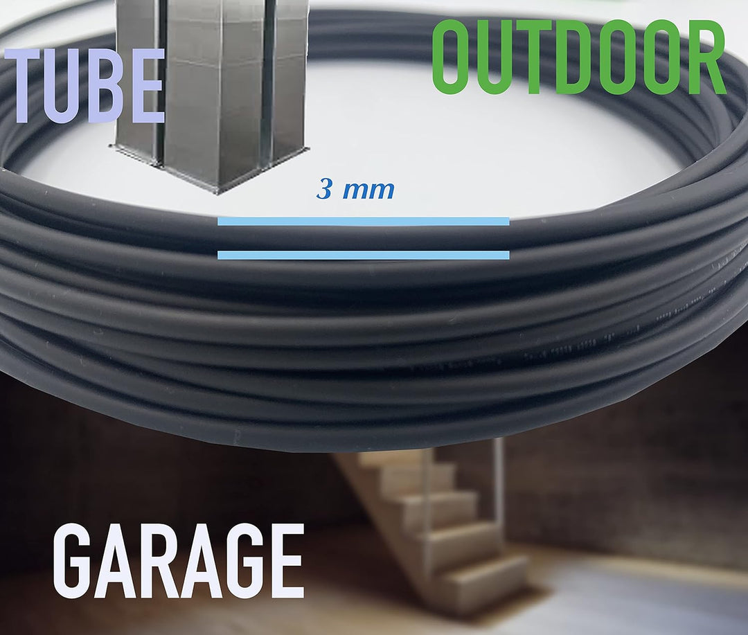 Elfcam® - Gepanzerte Glasfaser-kabel LC/UPC auf LC/UPC OM3 Multimode Duplex 50/125um LSZH, LWL-Kabel