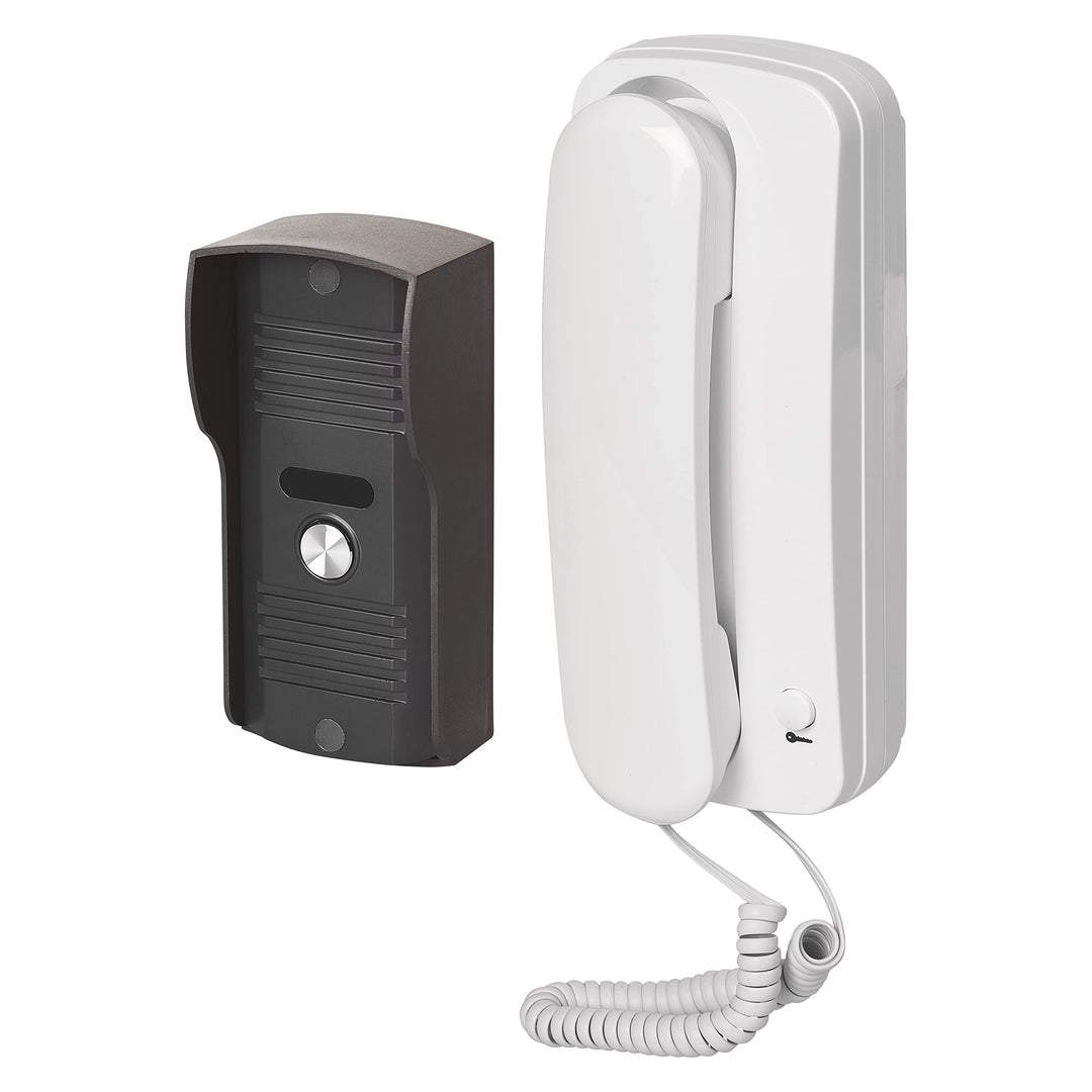 EMOS Audio-Türsprechanlage Set zur Aufputzmontage, Elegantes Design, Audio-Kit/Gegensprechanlage mit