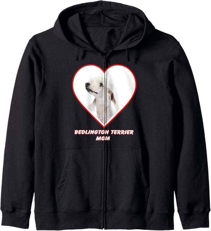 Bedlington Terrier Dog Mom Kapuzenjacke
