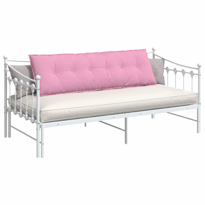 vidaXL Rückenkissen Rosa 160 x 19 x 50 cm Stoff, Wohnzimmer, rechteckig, modern, abnehmbare Bezüge,