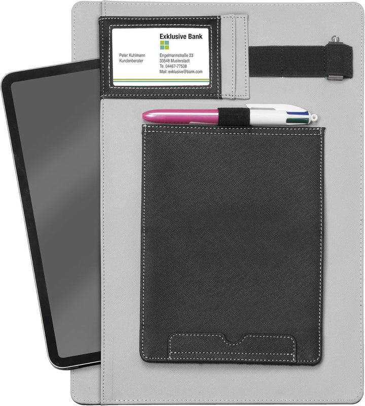 VELOFLEX 5232980 - Velobag Tablet Organizer, DIN A4, PU, mit Magnetverschluss, 2-teilig, Universaler