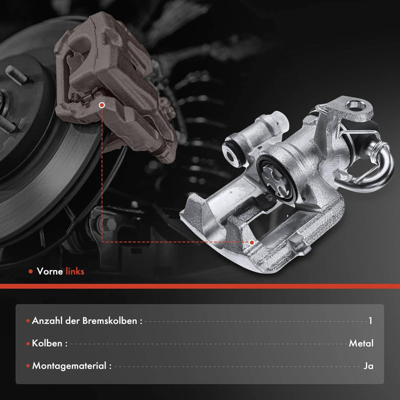 Frankberg Bremssattel Bremszange Hinten Links Kompatibel mit Mondeo II Turnier BNP 1.8L-2.5L Kombi 1