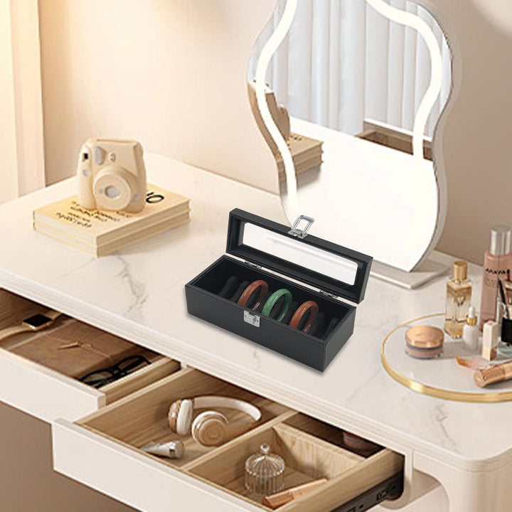 Armband-Aufbewahrungsbox, Armreif-Organizer-Box | PU-Leder-Vitrine, 10/20 -Fächer, Armreif-Aufbewahr
