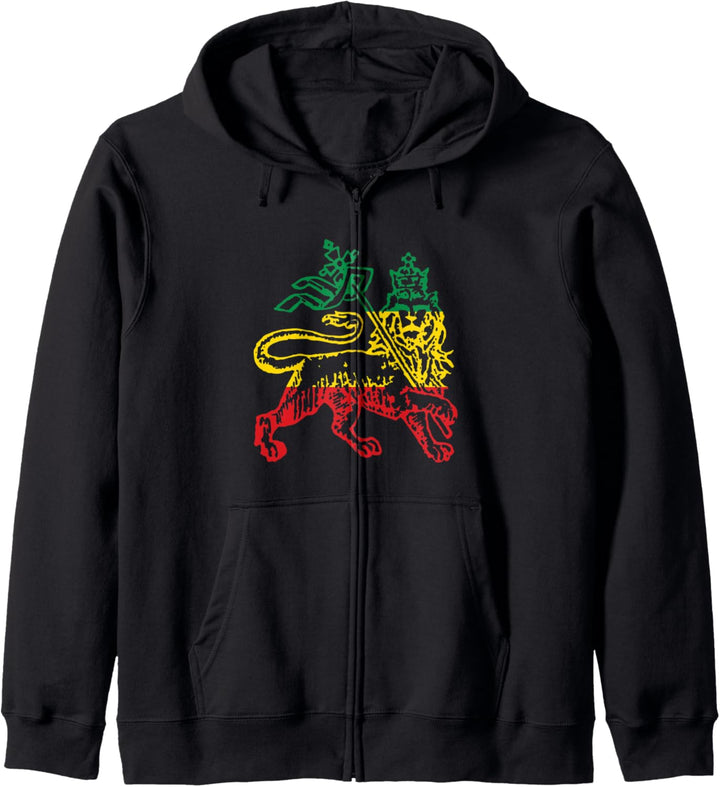 Rastafarian Reggae Judah Löwe Afrika Äthiopien Kapuzenjacke