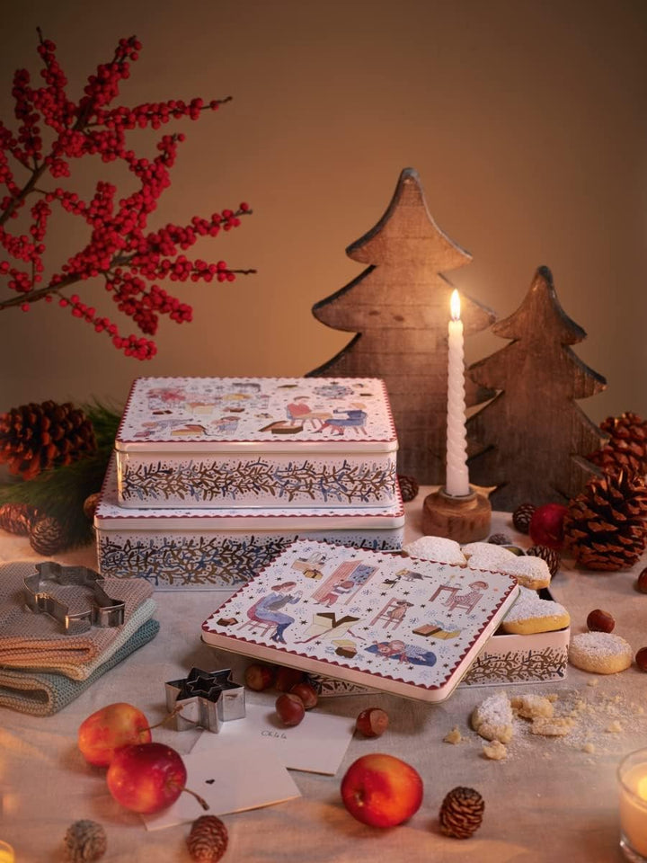 Sammelkollektion 22 Weihnachtsabend Set 3 Plätzchendosen