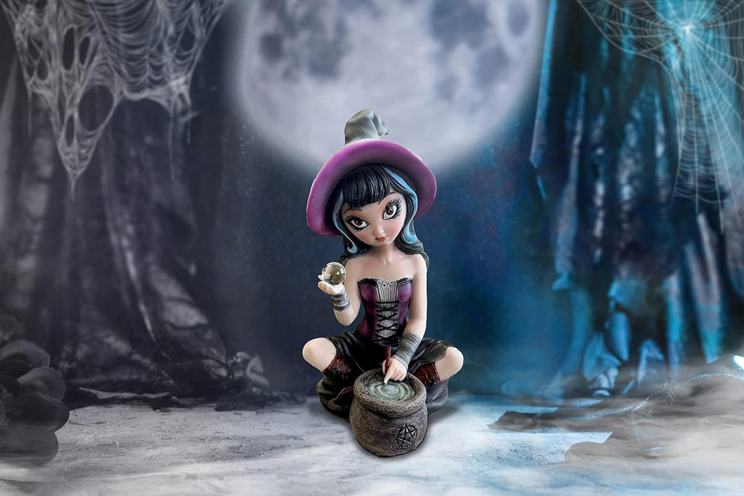 Nemesis Now Pruedence Hexenfigur, schwarz, 15 cm