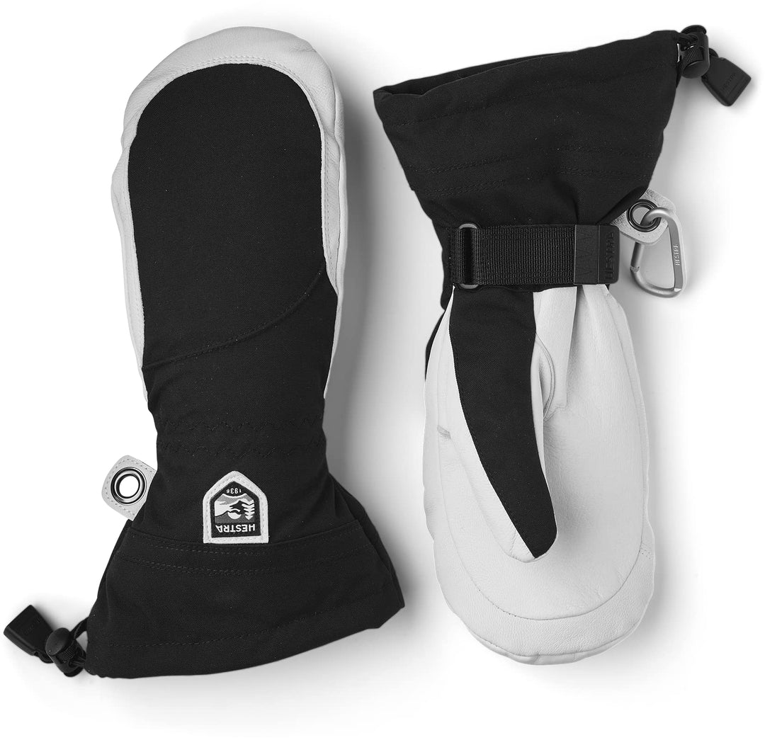 Hestra Heli Skihandschuhe für Damen – klassischer Leder-Schneefäustling zum Skifahren, Snowboarden u