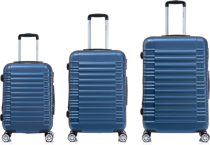 3tlg Hartschalenkofferset Kofferset, (55/66/76CM), Erweiterbare Kapazität, Eckenschutz Handgepäck Ko
