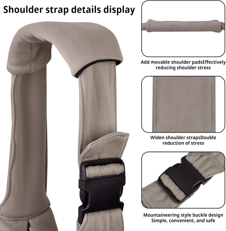 CUBY Hundetragetasche, Sommer Tragetücher Hunde, freihändiges atmungsaktives Mesh verstellbar für kl