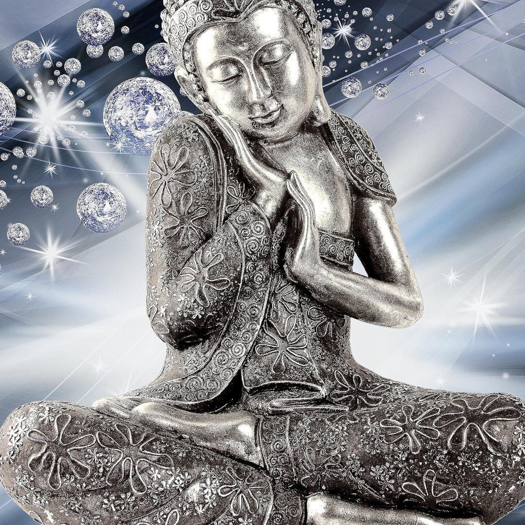 Runa Art Wandbilder Buddha Feng Shui 5 Teilig Bild auf Vlies Leinwand Deko Wohnzimmer Schlafzimmer A