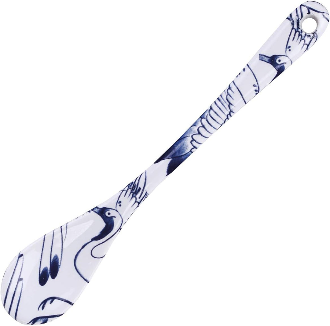 TOKYO design studio Flora Japonica 6-er Löffel-Set blau-weiss, 13 cm lang, asiatisches Porzellan, Ja