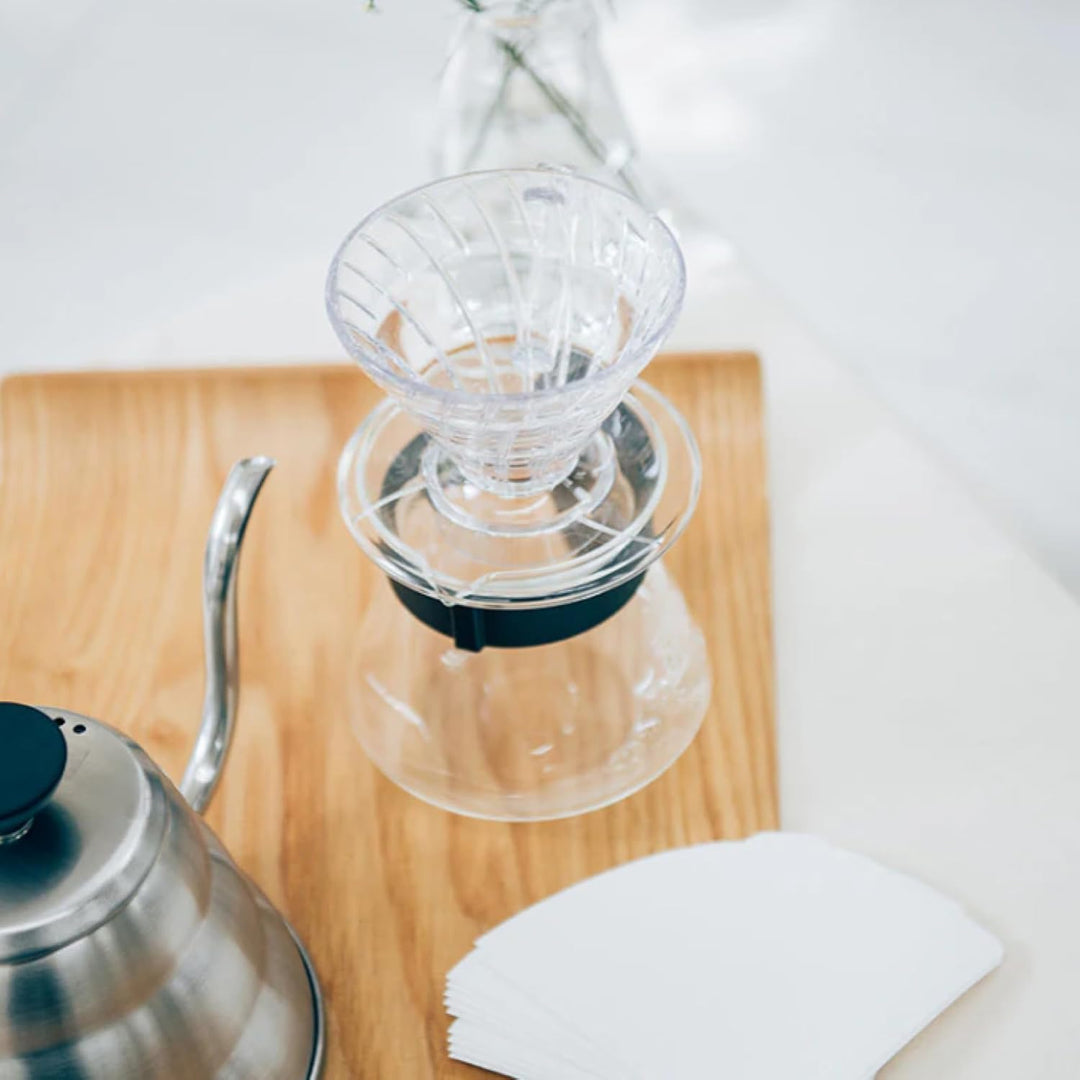 HARIO VDR-01-W V60 01 Transparenter Kaffee-Tropfer Weiss Kaffee-Tropfer für 1-2 Tassen Weiss 1~2杯用 K