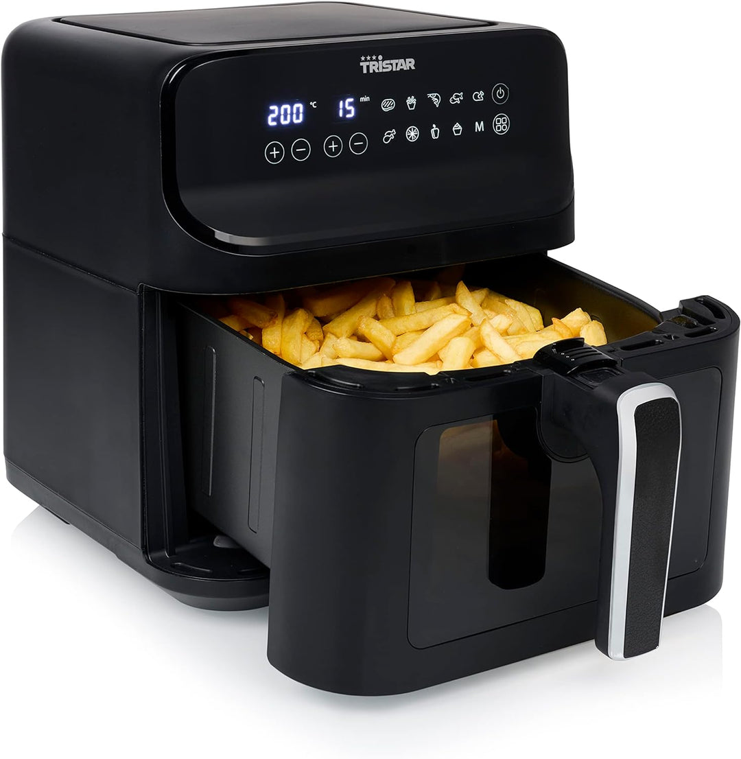 Tristar digitale Heissluftfritteuse – 6,2 L – 1,5 kg Pommes – Mit Sichtfenster – Schwarz – FR-9037 6