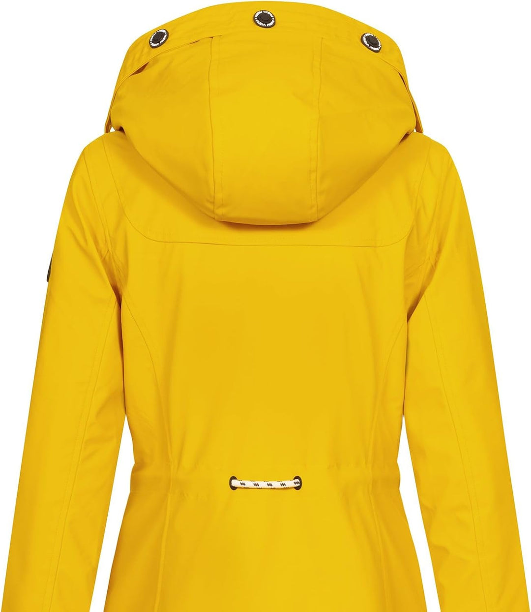 NEW VIEW Damen Regenjacke wasserabweisender Parka Annika Long mit Kapuze XXL Gelb (Golden Rod) 2, XX