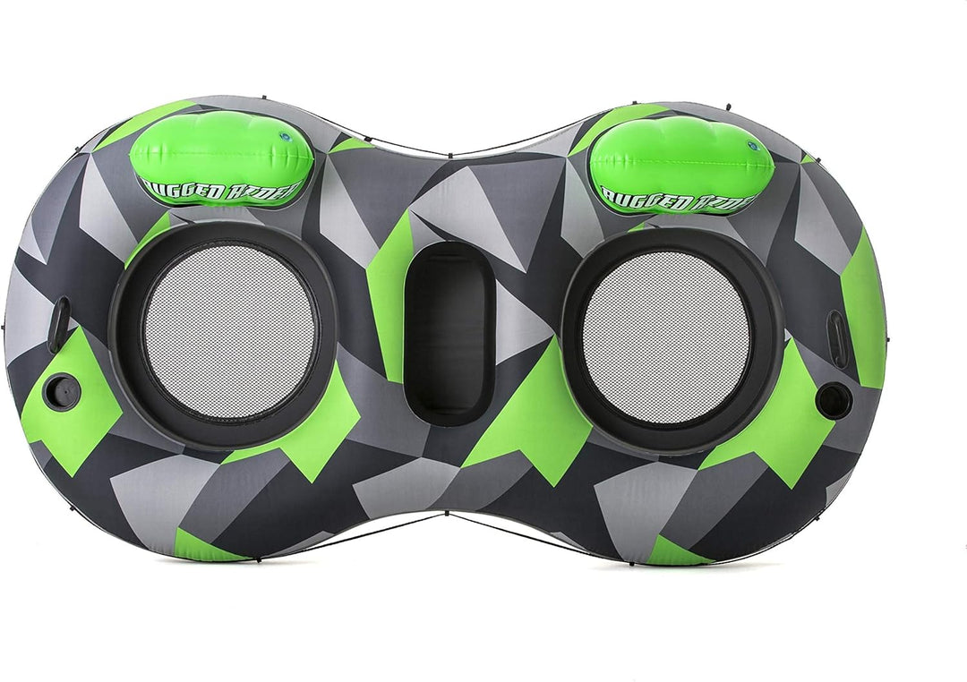 Bestway Hydro-Force 2-Personen Schwimmring mit Rückenlehne „Rugged Rider II“ 251 x 132 cm 240x124x51