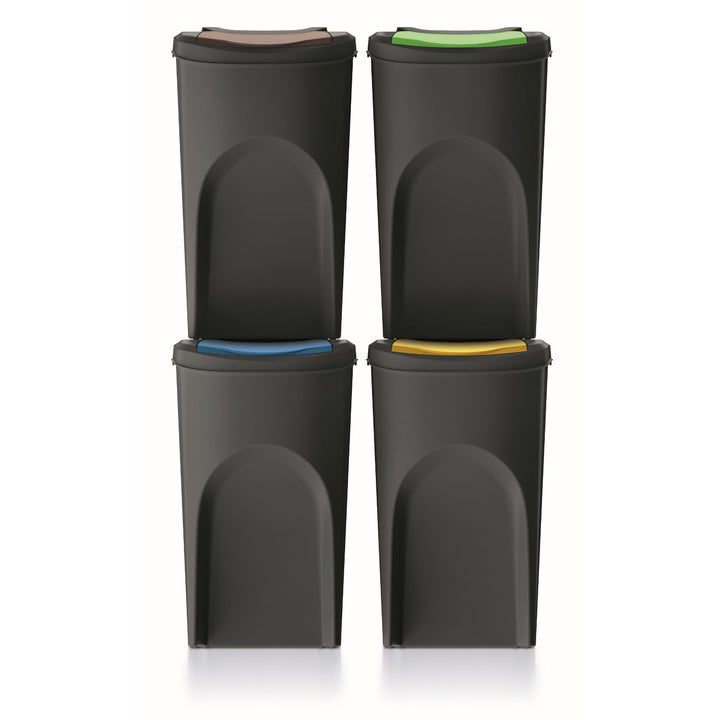 Keden Sortibox Mülltrennsystem 4x35L Set Mülltrennungsbehälter Recycling Recyclingbehälter Abfallsor