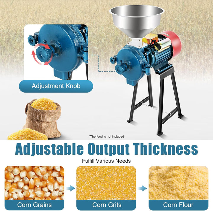 Getreidemühle Kornmühle Schrotmühle elektrisch 2200W Zerkleinerer Maschine | kommerziell Grain Mill