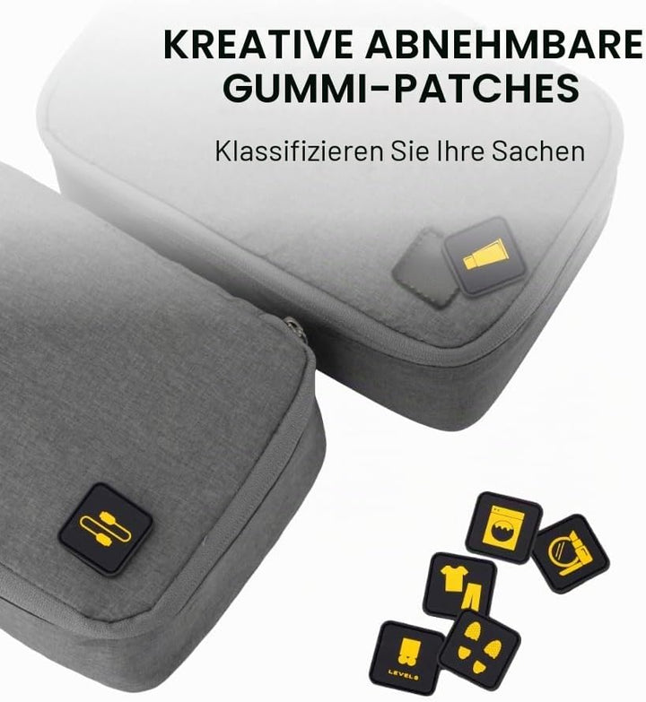 LEVEL8 Koffer Organizer Set 4-teilig Packing Cubes Set Packentaschen für Kleidung Kosmetik Schuhbeut