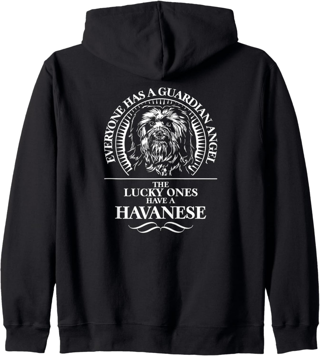 Havanese Guardian Angel Schutzengel Havaneser Hundespruch Kapuzenjacke