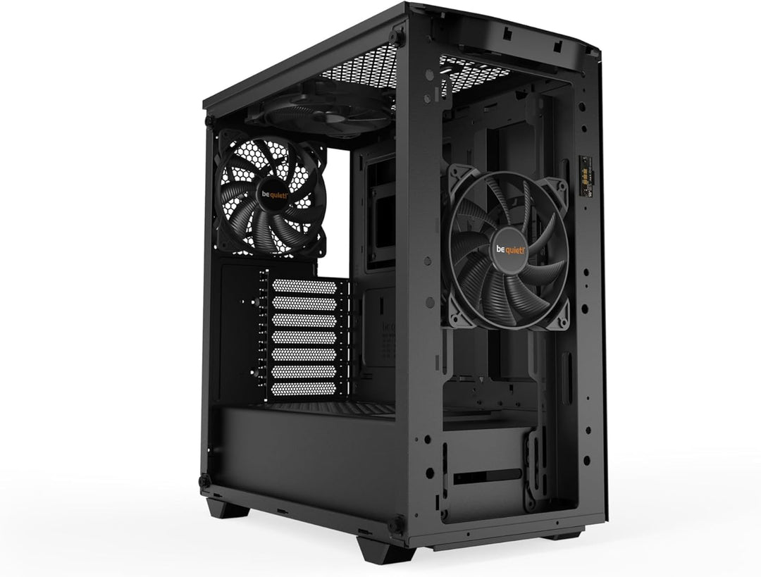 be quiet! Pure Base 500DX Black PC-Gehäuse, 3X Pure Wings 2 Lüfter, ARGB LEDs, Radiatoren bis 360mm,