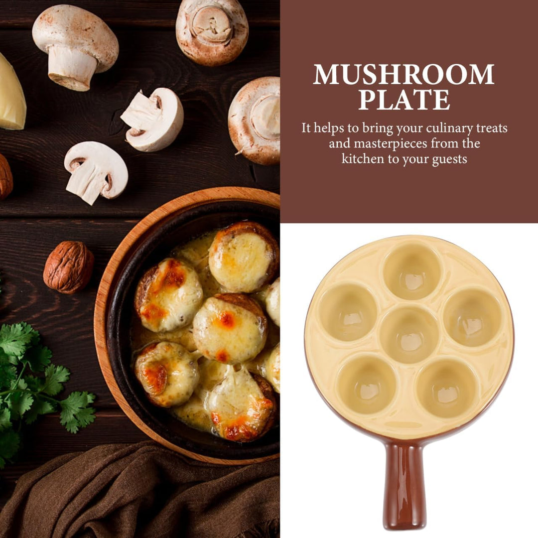 Keramik Schneckenpfännchen Backofenfest Escargot Servierplatte für Restaurant und Zuhause Hitzebestä