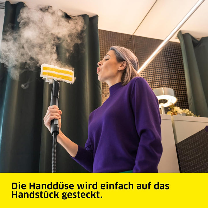 Kärcher Flexible Handdüse, Zubehör für Dampfreiniger, Dampfreiniger für Badewannen, Waschbecken, geb
