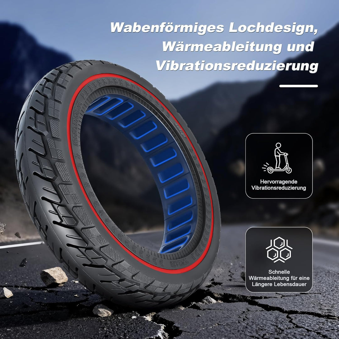 250 x 54 Vollreifen für Xiaomi 4 Pro/Lite Elektroroller, 10 x 2,125 Vollgummireifen für Ninebot F20