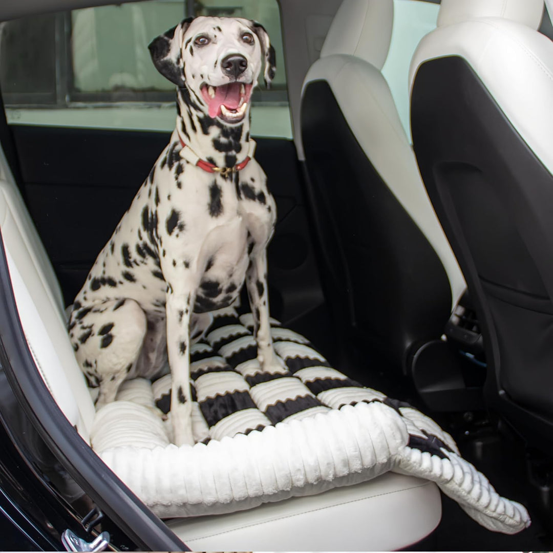 Hundebett Grosse Hunde, Hunde Autositzschoner für Rücksitz, rutschfeste Sitzverlängerung mit Hunde-D