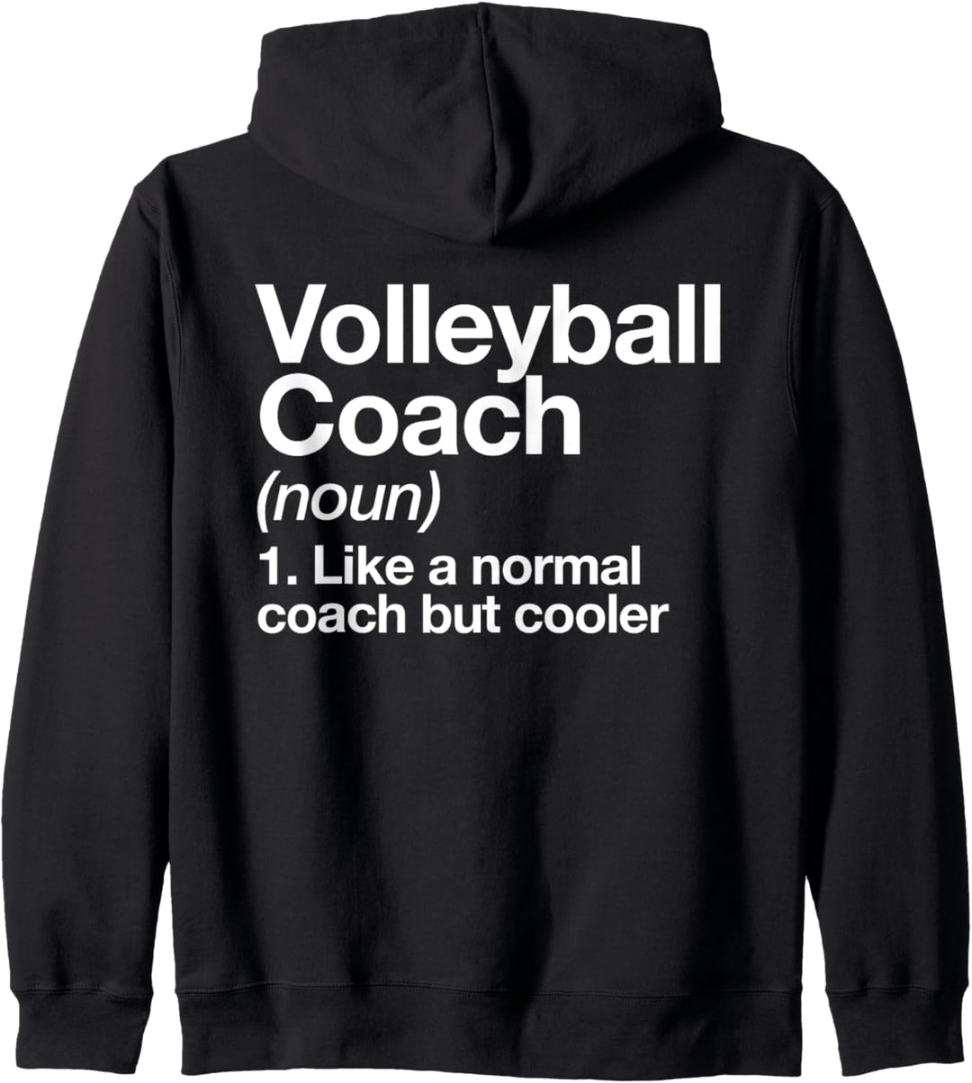 Volleyball Coach Lustige Sports Definition Trainer Kapuzenjacke