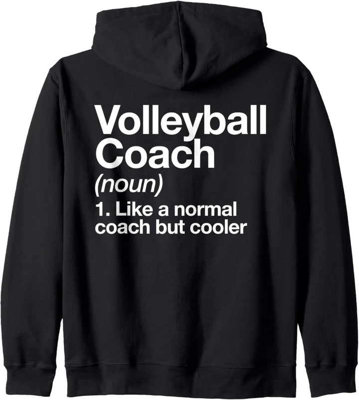 Volleyball Coach Lustige Sports Definition Trainer Kapuzenjacke
