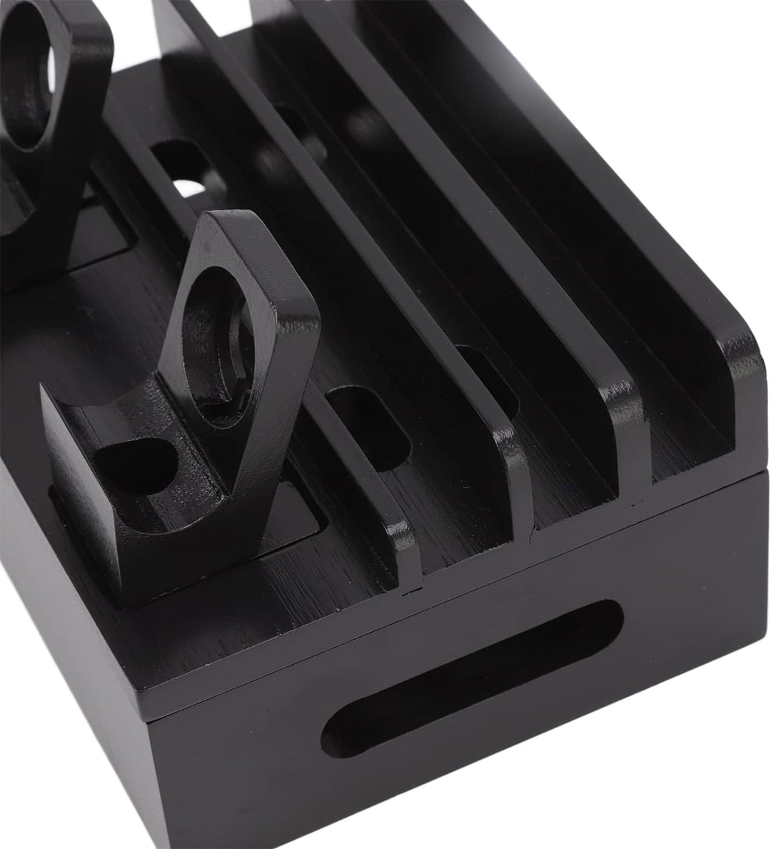 Pyhodi Bambus-Ladestation für Mehrere Geräte, Multifunktions-Ladestation mit 5 Anschlüssen, Magnetis