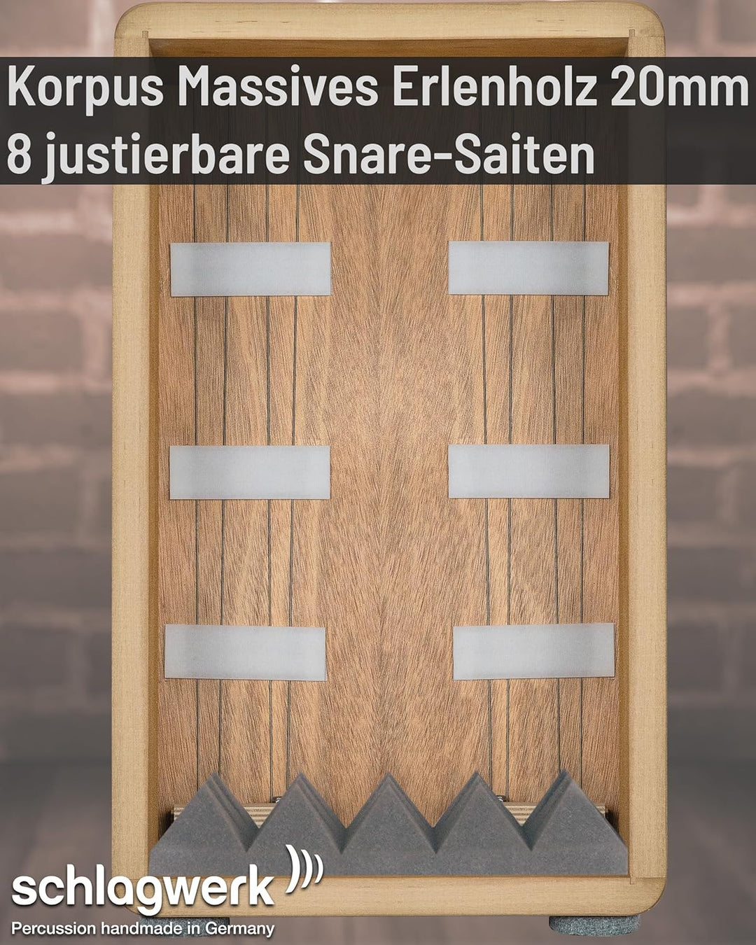 Schlagwerk Cajon, Schwarz (CP5901)