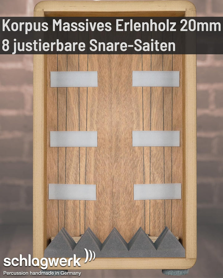 Schlagwerk Cajon, Schwarz (CP5901)